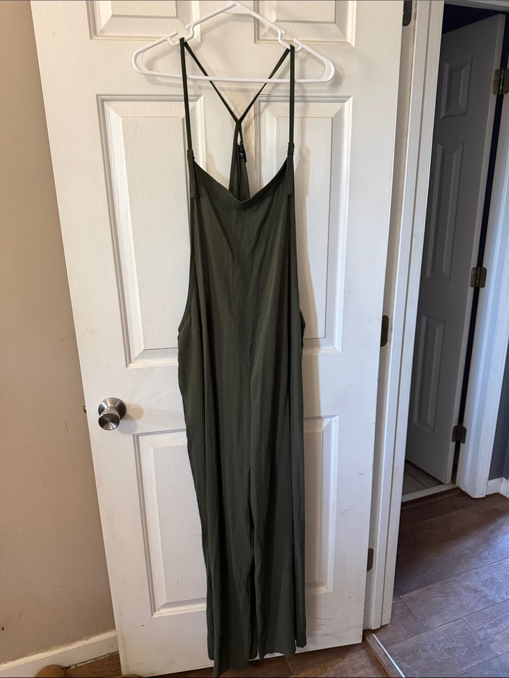 torrid Olive Green Strappy Jumpsuit